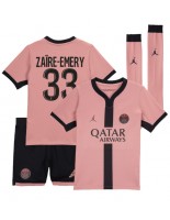 Paris Saint-Germain Warren Zaire-Emery #33 Alternativní dres pro děti 2024-25 Krátký Rukáv (+ trenýrky)